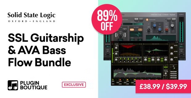 Save 89% on SSL Guitarstrip & Harrison Consoles AVA Bass Flow