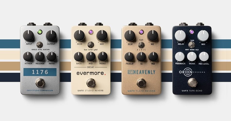 New UAFX pedals bring timeless reverb, delay, and compression effects to more guitarists