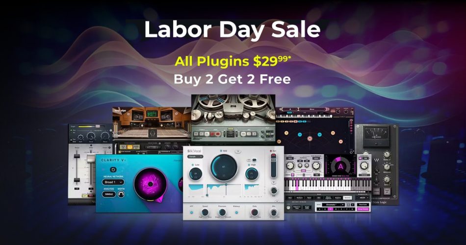 Waves Labor Day Sale: Plugins on sale for $29.99 USD each