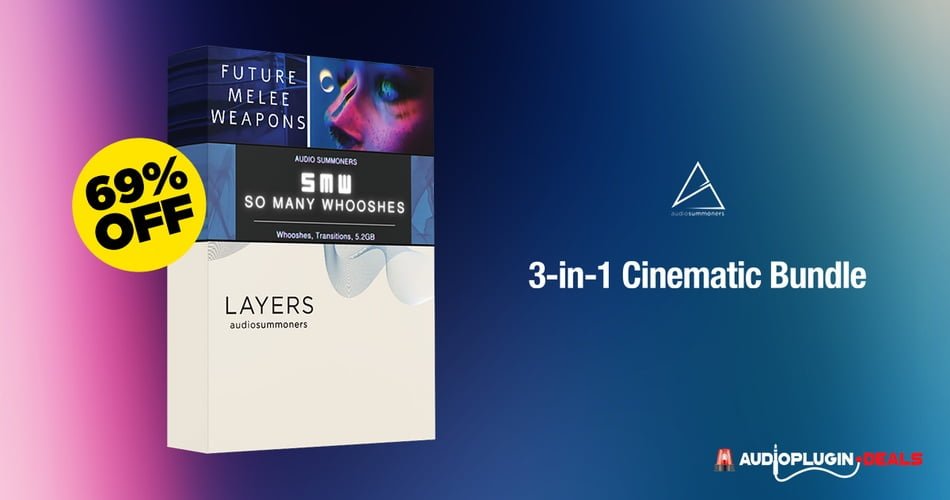 Save 69% on 3-in-1 Cinematic Design Bundle by Audio Summoners