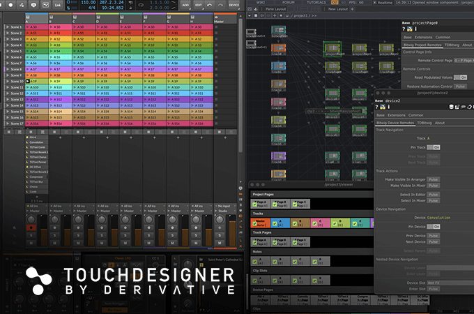 TDBitwig connects TouchDesigner and Bitwig Studio