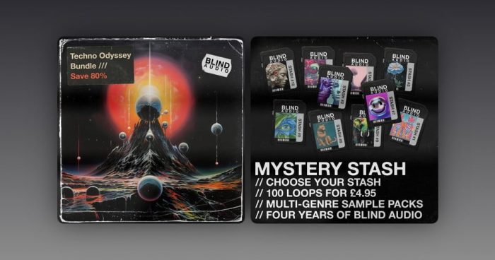 Blind Audio Mystery Stash Techno Odyssey Bundle