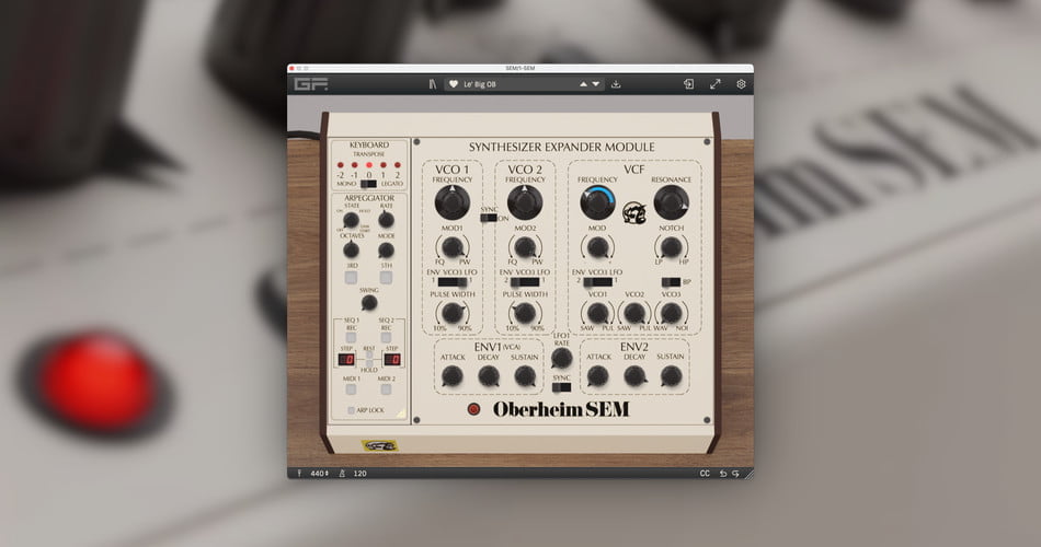 GForce launches Oberheim SEM v1.6 with complete GUI overhaul