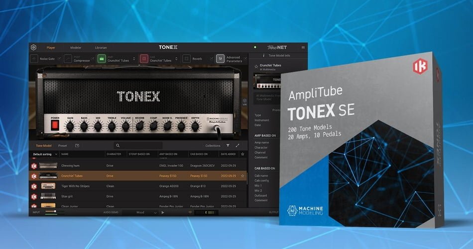 Save 60% on TONEX SE amp modeling software by IK Multimedia