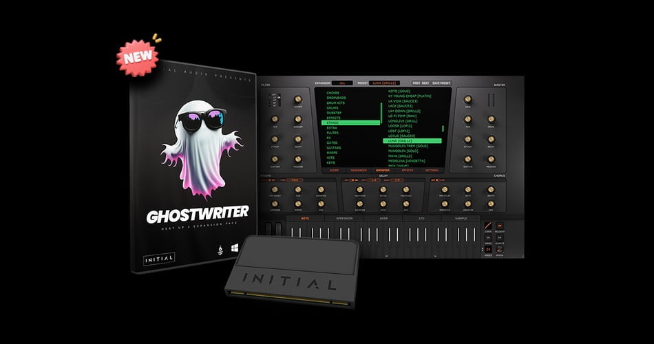Initial Audio launches Ghostwriter Expansion Pack for Heat Up 3