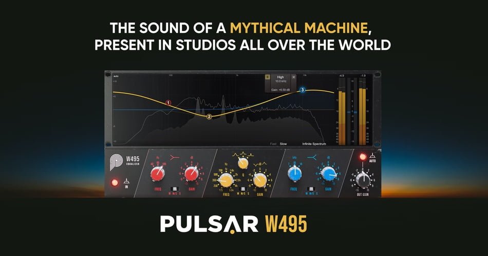Pulsar Audio launches w495 3-band EQ plugin (FREE for limited time)