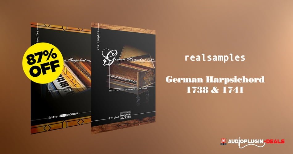 Save 87% on German Harpsichord 1738 & 1741 Bundle by Realsamples