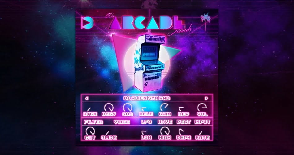 Save 70% on 80s Arcade Sounds rompler plugin by SampleScience