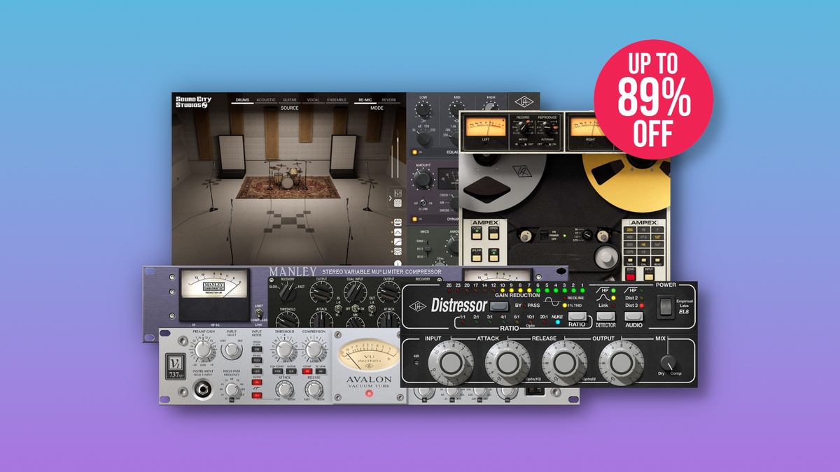 Save up to 89% on Universal Audio plugins, on sale for $39 USD