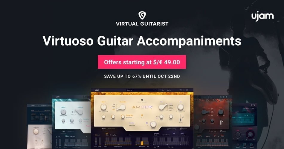 Save up to 67% on UJAM’s Virtual Guitarist instruments