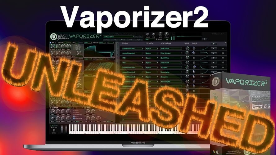 Vaporizer2 hybrid wavetable synthesizer sampler plugin now free