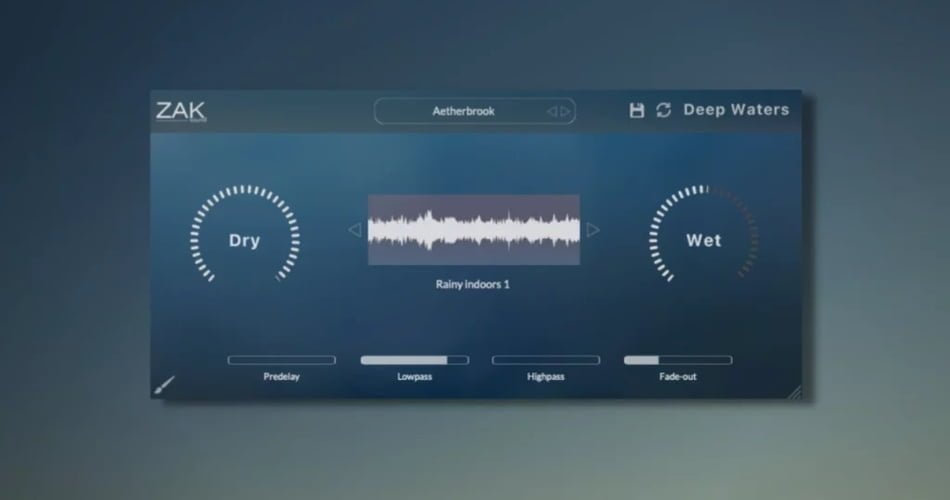Deep Waters immersive experimental reverb by ZAK Sound