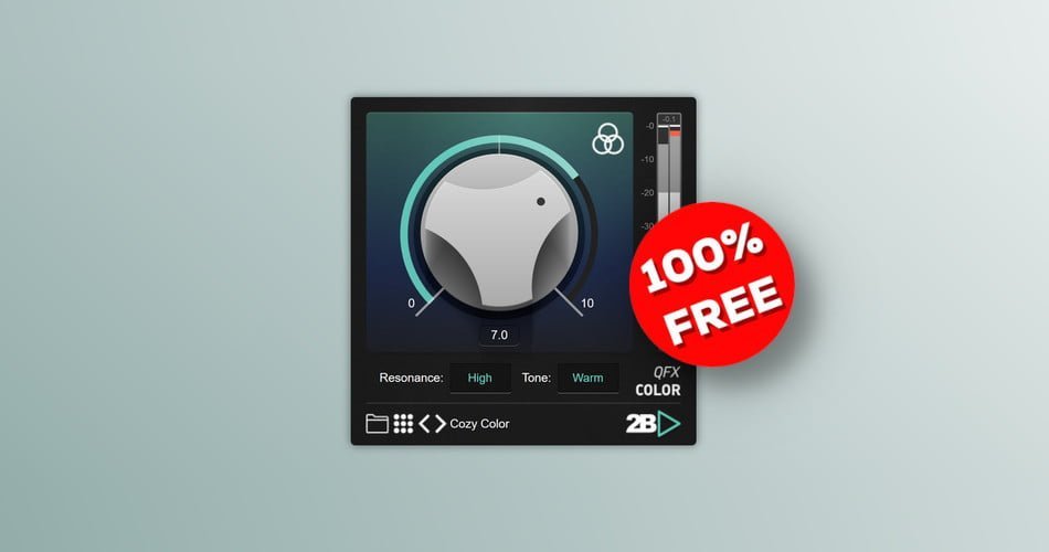 FREE: QFX Color one-knob filter effect plugin (limited time)