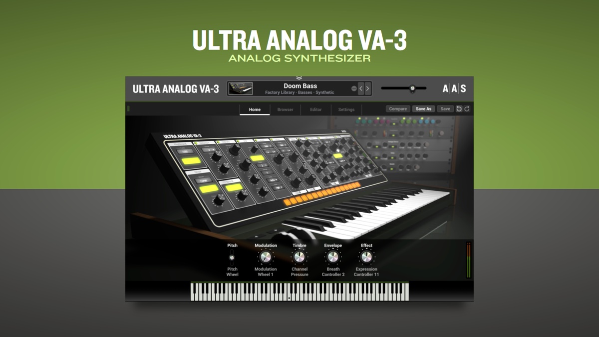 Save 60% on Ultra Analog VA-3 synthesizer by Applied Acoustics Systems