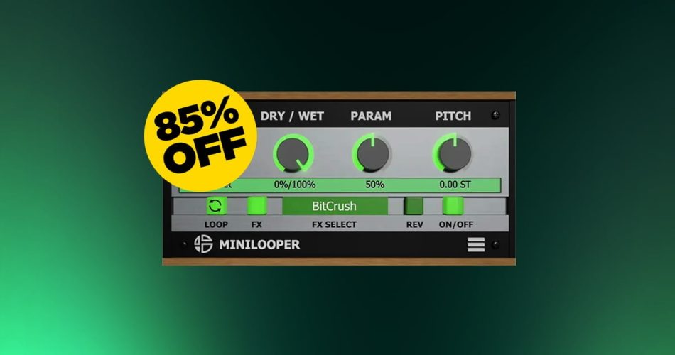 MiniLooper glitch effect tool by Audio Blast on sale for $9 USD!