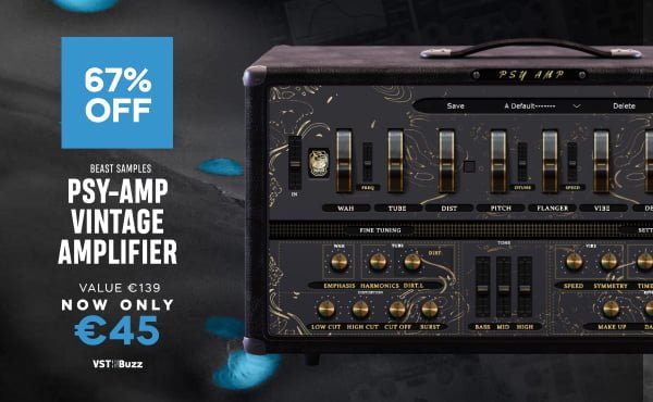 Save 67% on Psy-Amp vintage amplifier effect plugin by Beastsamples