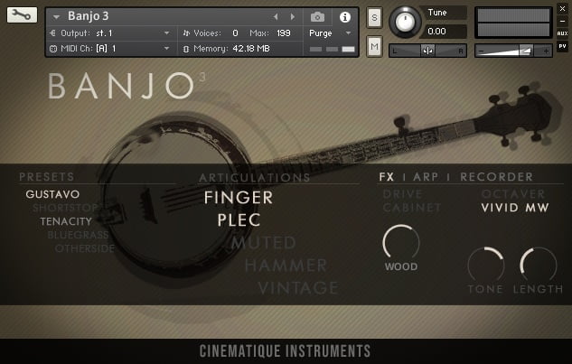 Save 30% on Banjo v3 for Kontakt by Cinematique Instruments