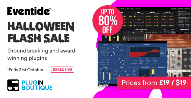 Eventide Audio Halloween Sale: Save up to 80% on effect plugins