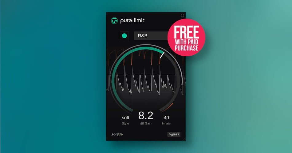 Pure:limit by Sonible is FREE with purchase at Plugin Boutique