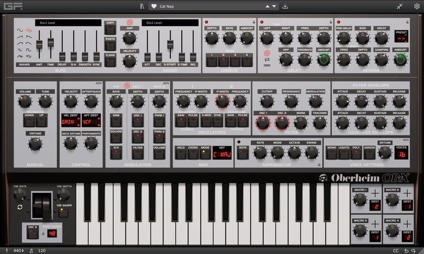GForce launches Oberheim OB-X 80s synthesizer emulation