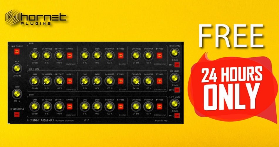 FREE: Graffio distortion by HoRNet Plugins (24 hours only)