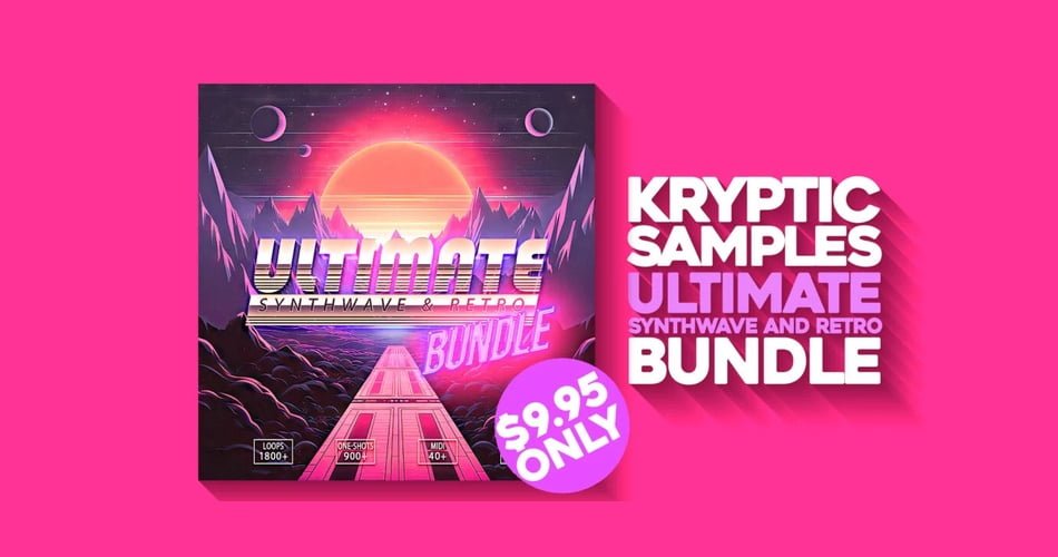 Save 96% on Ultimate Synthwave & Retro Bundle by Kryptic Samples