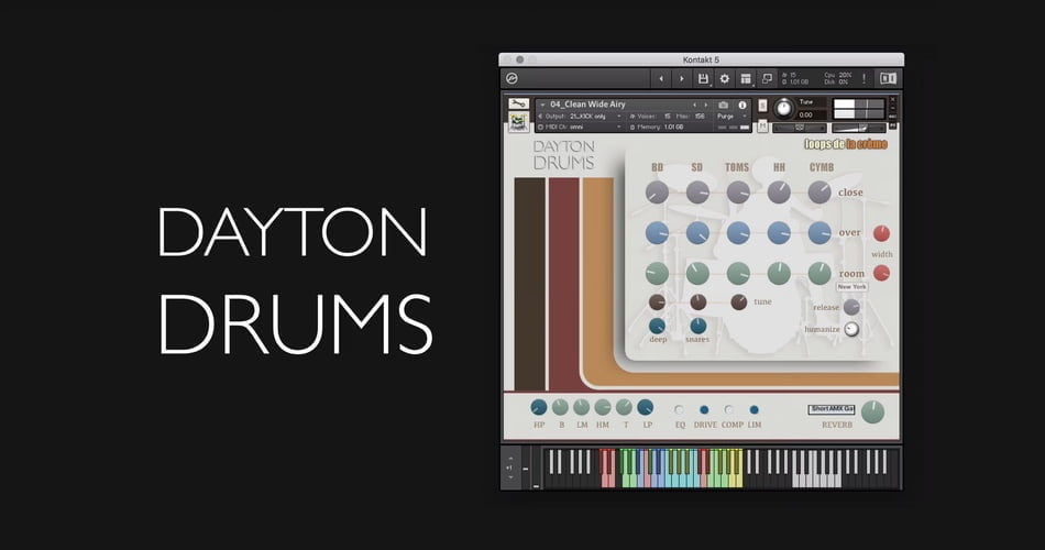 Dayton Drums for Kontakt by Loops de la Crème