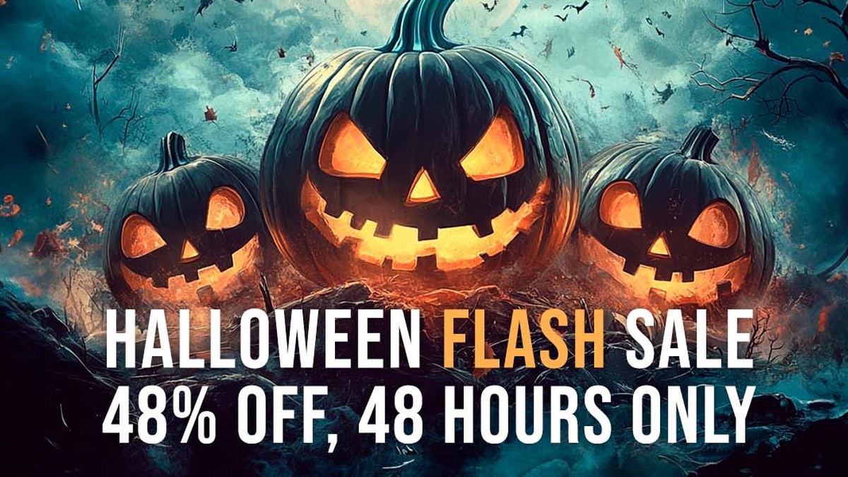 Luftrum Halloween Flash Sale: 48% OFF sound libraries