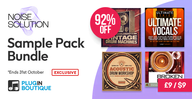 Save 92% on Noise Solution Sample Pack Bundle by Loopmasters