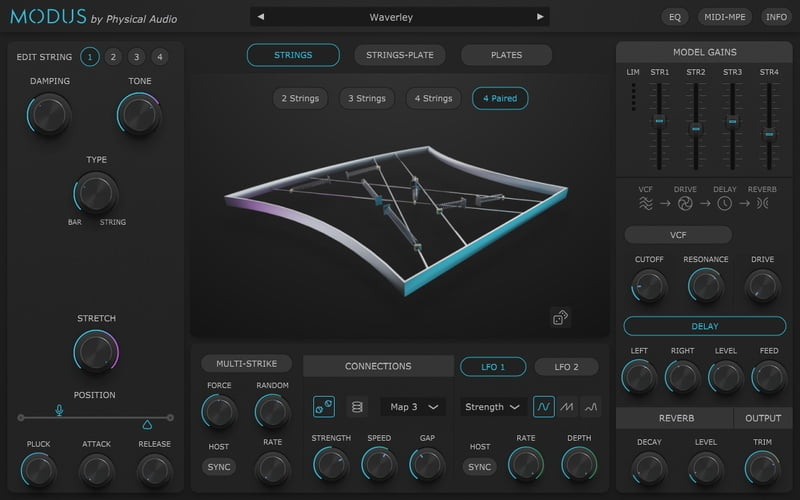 Physical Audio updates Modus software synthesizer to v1.2.1