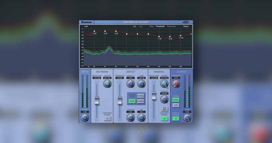 Save 75% on Oxford DeNoiser real-time noise removal plugin by Sonnox