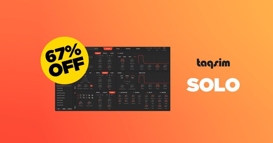 Save 67% on SOLO: World Lead Synth by TAQSIM