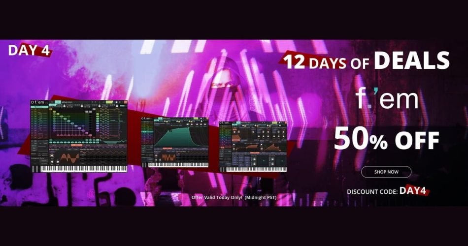 F.’em powerful FM synthesizer by Tracktion on sale at 50% OFF