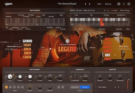 UJAM launches Virtual Drummer Legend 70s drum instrument