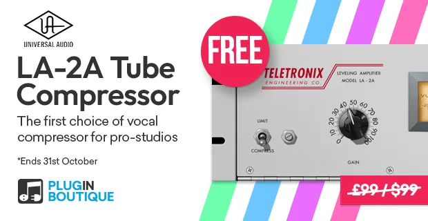 FREE: LA-2A Tube Compressor plugin by Universal Audio
