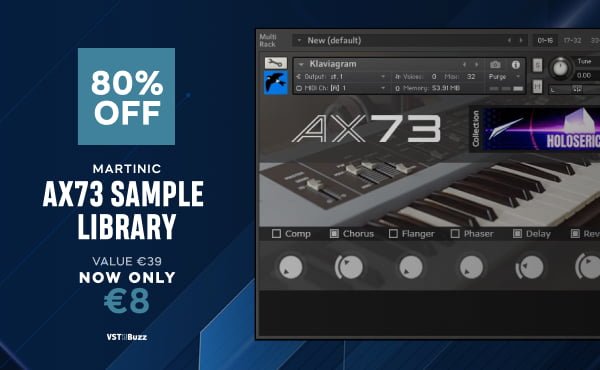 Save 80% on AX73 Sample Library for Kontakt by Martinic