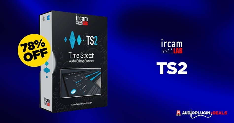 TS2 audio editor software by IrcamLAB on sale for $39 USD