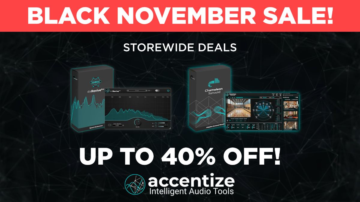 Accentize launches Black Friday Sale with up to 40% OFF plugins