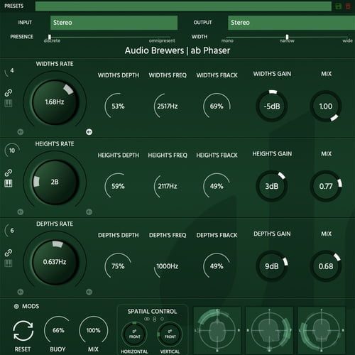 Audio Brewers releases ab Phaser spatial effect plugin at intro offer