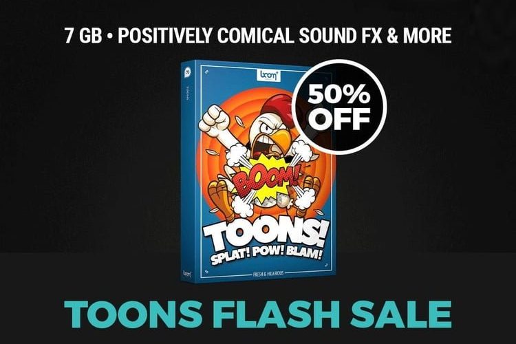 Flash Sale: Save 50% on Toons sound fx by BOOM Library