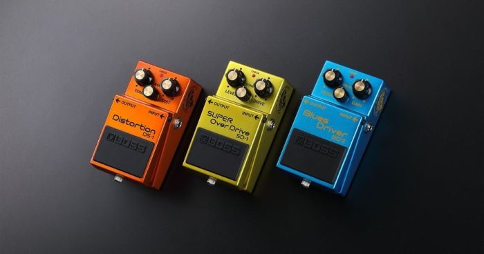 BOSS 50th pedals