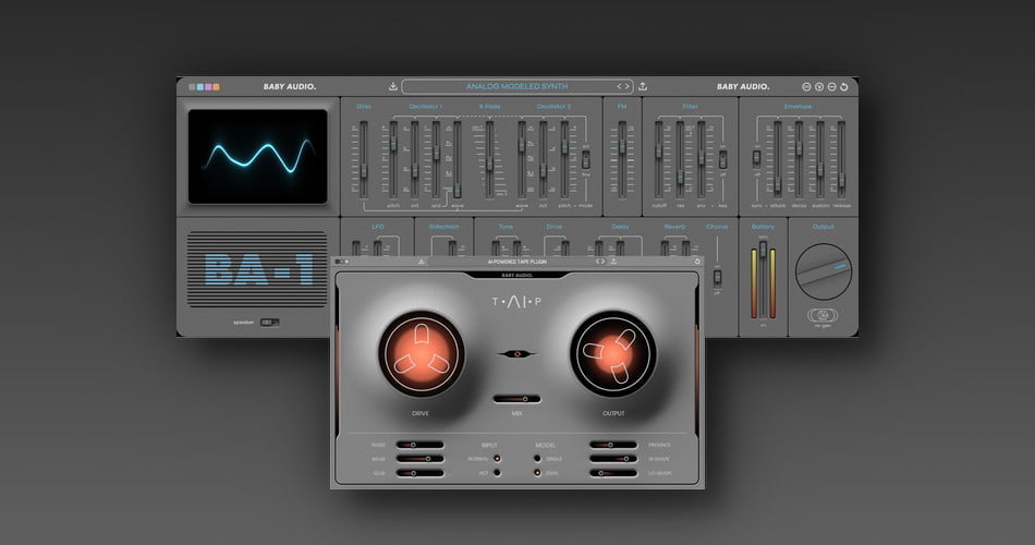 Baby Audio BA-1 synthesizer and TAIP tape plugin on sale for $59 USD