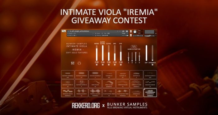 Bunker Samples Intimate Viola Iremia Giveaway Contest