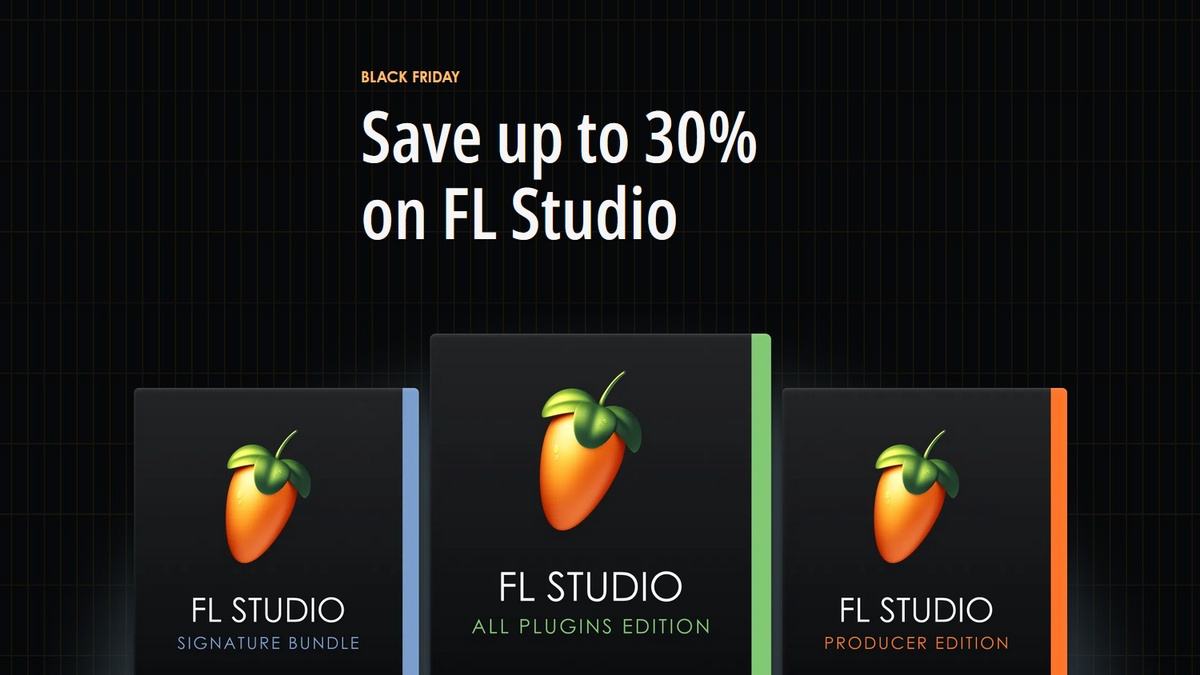 Image-Line Black Friday Sale: Save up to 30% on FL Studio