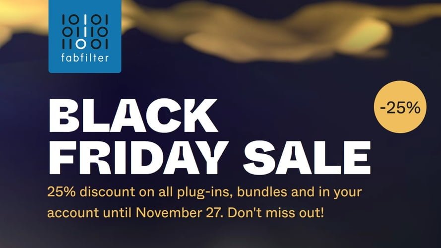 FabFilter Black Friday Sale: Save 25% on plugins & bundles