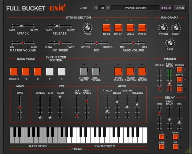 Full Bucket Music releases Oxid free ARP Omni-2 synthesizer emulation
