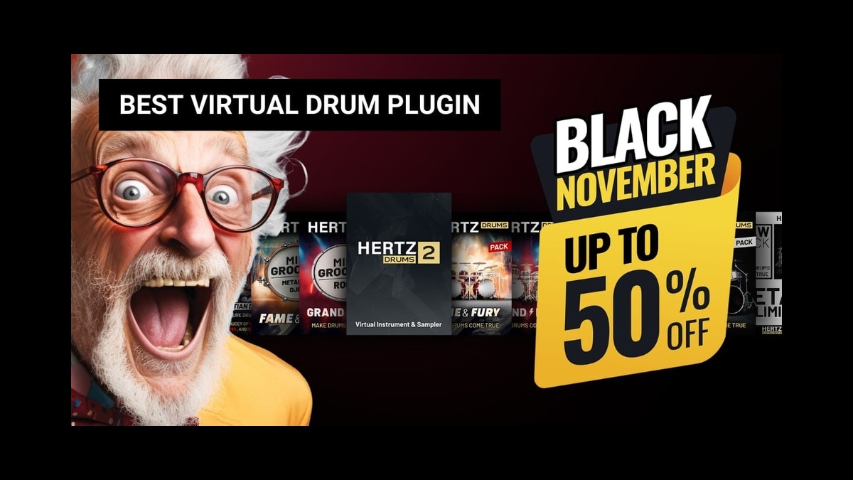 Hertz Drums Black November: Save up to 50% on drum plugins & expansions