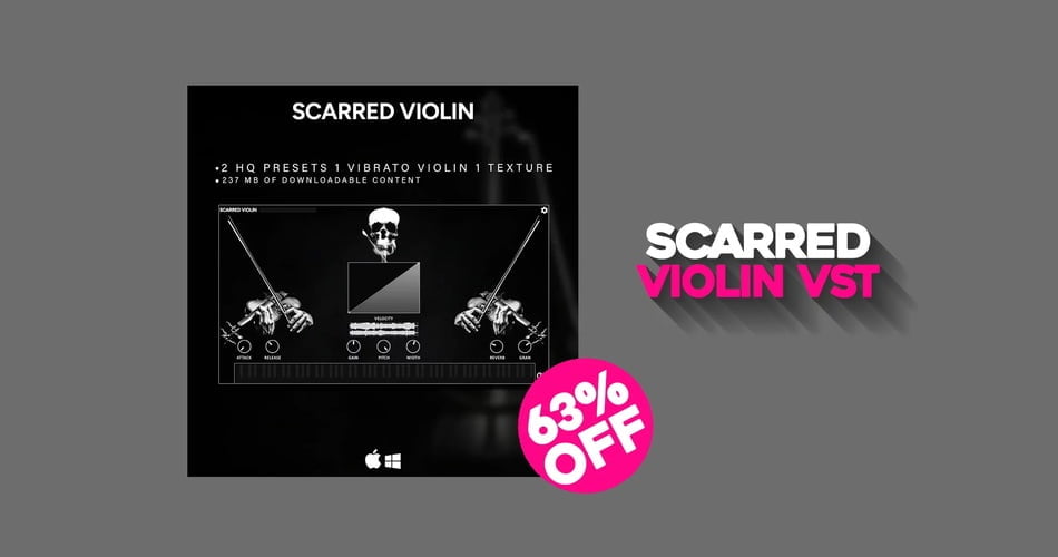 Save 63% on Scarred Violin VST instrument by Infinit Audio