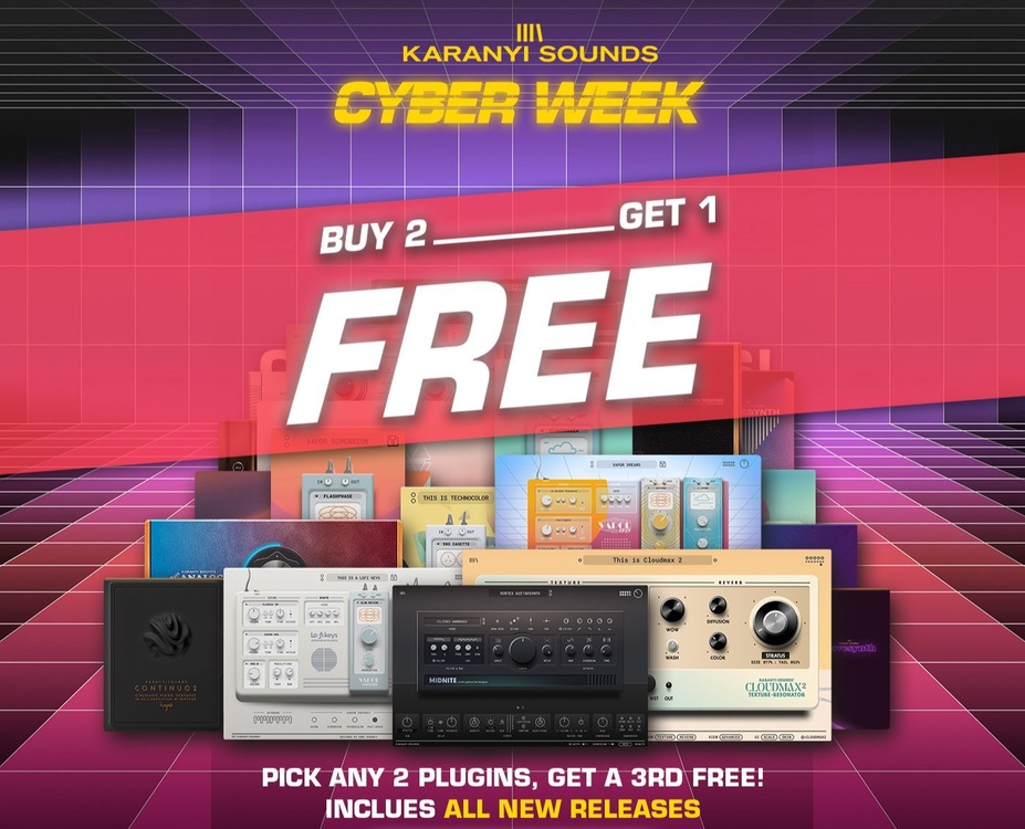 Buy 2 Plugins Get 1 FREE at Karanyi Sounds