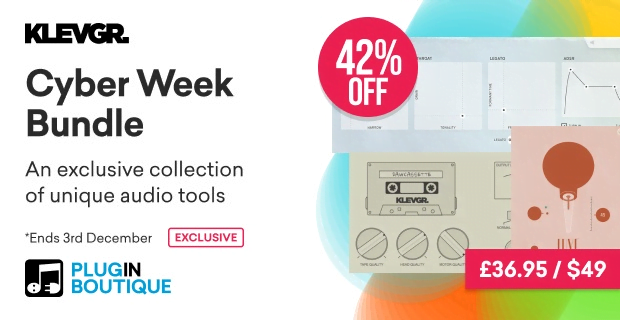 Klevgrand Cyber Week Bundle: DAW Cassette, Jussi & LUXE for $49 USD
